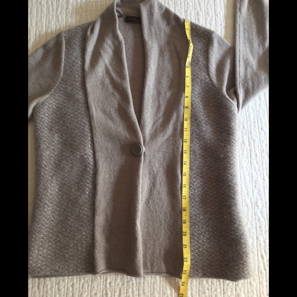 Peserico Tricot cashmere mix beige cardigan - Picture 7 of 8